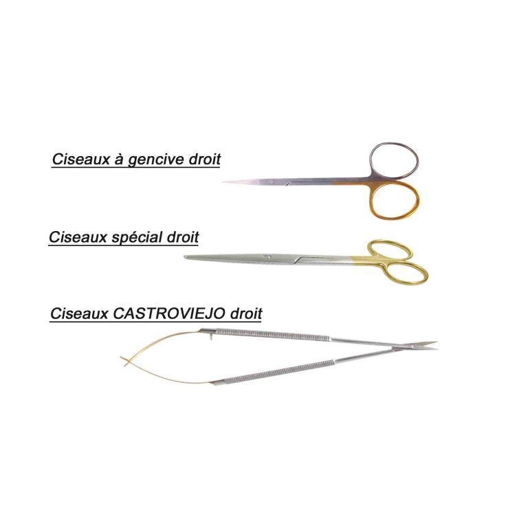 Trousse complète de chirurgie en carbure de tungstène : DENTAL PACIFIC